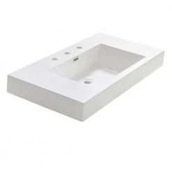 Fresca Vista 36 in. Drop-In Acrylic Bathroom Sink in White with Integrated Bowl 8 Fresca Vista 36 in. Drop-In Acrylic Bathroom Sink in White with Integrated Bowl -Bathroom Sinks Sales white fresca drop in bathroom sinks fvs8090wh 4f 1000