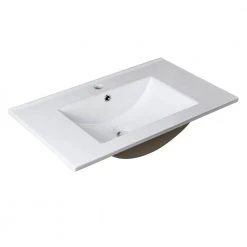Fresca Allier 30 in. Drop-In Ceramic Bathroom Sink in White with Integrated Bowl -Bathroom Sinks Sales white fresca drop in bathroom sinks fvs8130wh 4f 1000