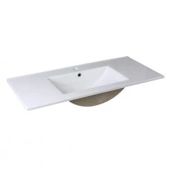 Fresca Allier 40 in. Drop-In Ceramic Bathroom Sink in White with Integrated Bowl -Bathroom Sinks Sales white fresca drop in bathroom sinks fvs8140wh 1f 1000