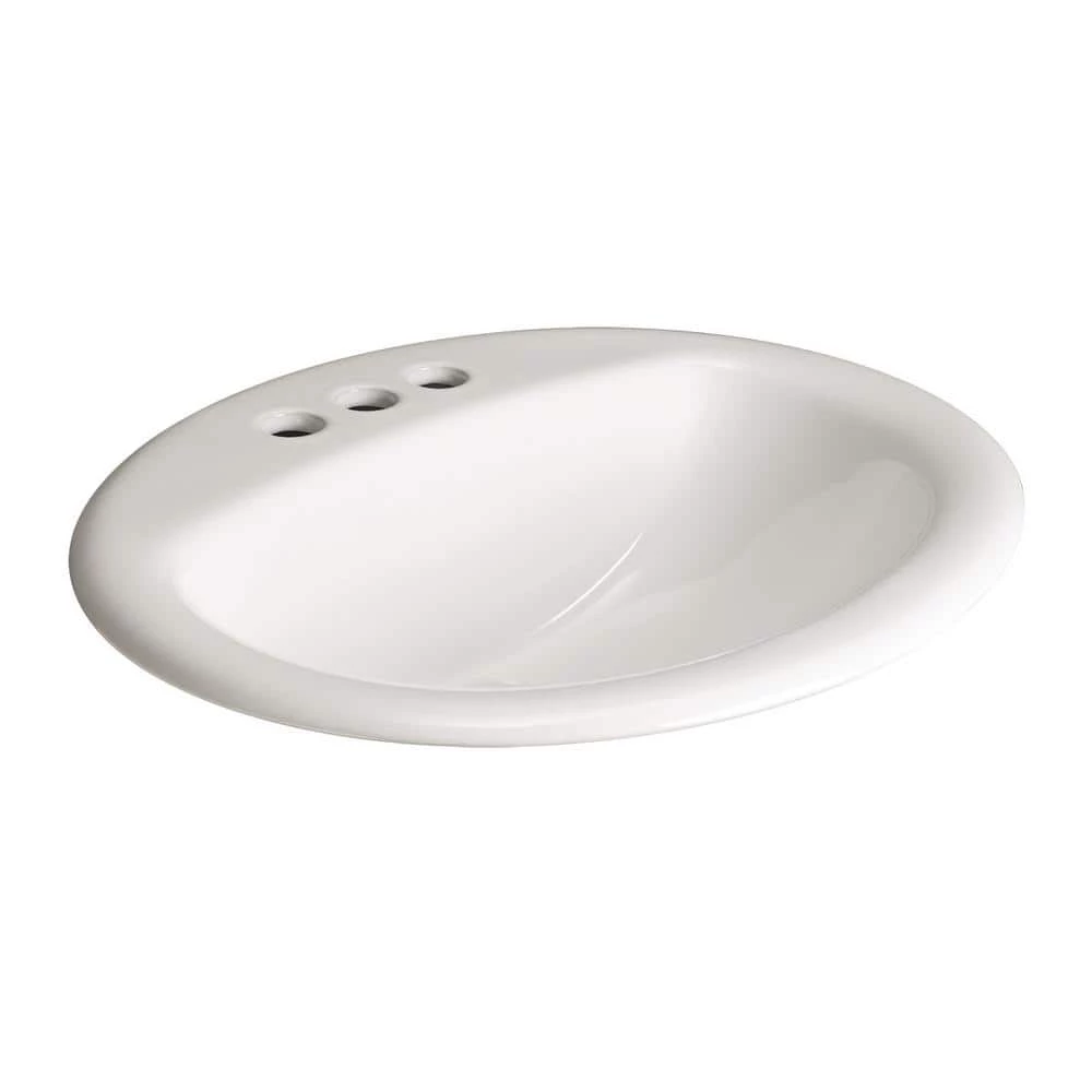 Glacier Bay Aragon Self-Rimming Drop-In Bathroom Sink in White 3 Glacier Bay Aragon Self-Rimming Drop-In Bathroom Sink in White