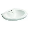 Glacier Bay Shelburne 20 in. Pedestal Sink Basin in White -Bathroom Sinks Sales white glacier bay pedestal sinks f 300 4w 64 1000