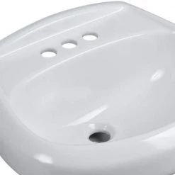 Glacier Bay Petite Aragon 8-3/8 in. Pedestal Sink Basin in White 8 Glacier Bay Petite Aragon 8-3/8 in. Pedestal Sink Basin in White -Bathroom Sinks Sales white glacier bay pedestal sinks f 500 4w a0 1000