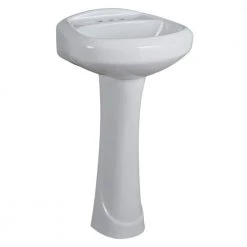 Glacier Bay Petite Aragon 8-3/8 in. Pedestal Sink Basin in White 9 Glacier Bay Petite Aragon 8-3/8 in. Pedestal Sink Basin in White -Bathroom Sinks Sales white glacier bay pedestal sinks f 500 4w c3 1000