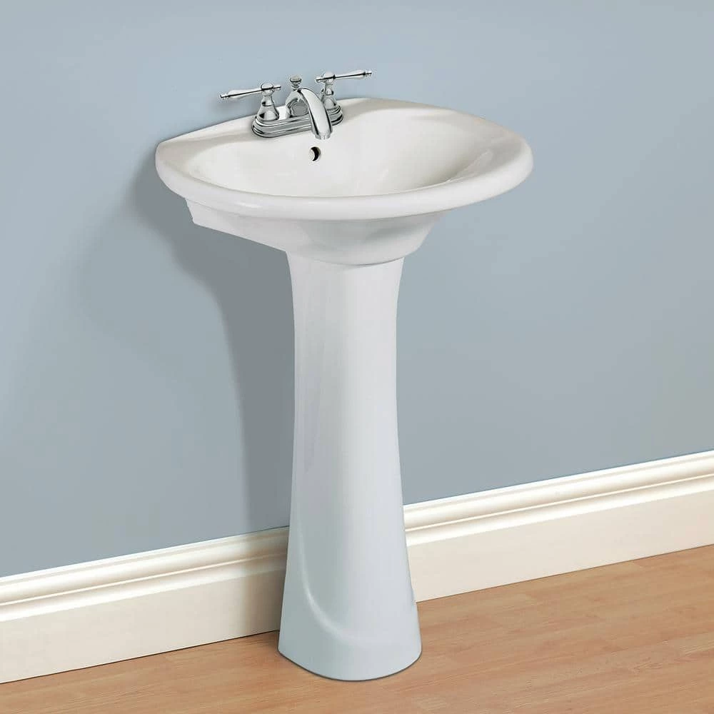 Glacier Bay Shelburne/Petite Aragon Pedestal in White 6 Glacier Bay Shelburne/Petite Aragon Pedestal in White - Image 4