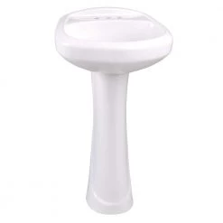 Glacier Bay Shelburne/Petite Aragon Pedestal in White 17 Glacier Bay Shelburne/Petite Aragon Pedestal in White -Bathroom Sinks Sales white glacier bay pedestal sinks l 300 wn fa 1000