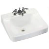 Glacier Bay Aragon Wall-Mounted Bathroom Sink in White -Bathroom Sinks Sales white glacier bay wall mount sinks 13 0010 ada 64 1000