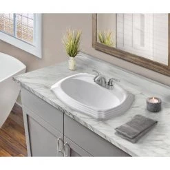 IPT Sink Company 18.25 in. Drop-In Top Mount Oval Ceramic Sink Basin in White with Overflow Drain -Bathroom Sinks Sales white glazed ipt sink company drop in bathroom sinks iptcb2319 31 1000