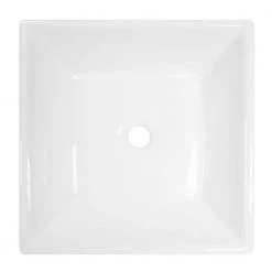 IPT Sink Company 16-1/2 in. x 16-1/2 in. Square Bathroom Ceramic Vessel Sink in White -Bathroom Sinks Sales white ipt sink company vessel sinks iptvs6046 c3 1000