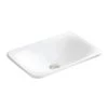 Karran Valera 21 in. Top Mount Vitreous China Bathroom Sink in White