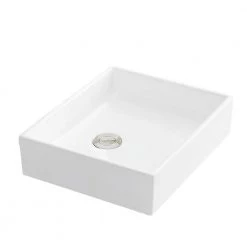 Karran VC-503-WH Valera 16 in. Vitreous China Vessel Bathroom Sink in White -Bathroom Sinks Sales white karran vessel sinks vc 503 wh e1 1000