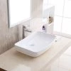 Karran Valera 24 in. Vitreous China Rectangular Vessel Bathroom Sink in White -Bathroom Sinks Sales white karran vessel sinks vc 504 wh 64 1000