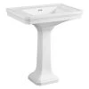 Kingston Brass Victorian Pedestal Combo Bathroom Sink in White with 8 in. Widespread -Bathroom Sinks Sales white kingston brass pedestal sinks yvpb4308 64 1000