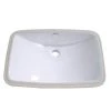 Kingston Brass Forum Rectangular Undermount Bathroom Sink in White -Bathroom Sinks Sales white kingston brass undermount bathroom sinks hlb24157 64 1000