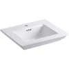 KOHLER Memoirs Stately 24.5 in. Single-Hole Console Table Sink Basin in White -Bathroom Sinks Sales white kohler console sinks k 29999 1 0 64 1000