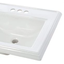 KOHLER Memoirs Classic Drop-In Vitreous China Bathroom Sink in White with Overflow Drain -Bathroom Sinks Sales white kohler drop in bathroom sinks k 2241 4 0 a0 1000