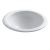 KOHLER Compass Drop-In Vitreous China Bathroom Sink in White