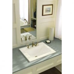KOHLER Memoirs Stately Drop-In Vitreous China Bathroom Sink in White with Overflow Drain -Bathroom Sinks Sales white kohler drop in bathroom sinks k 2337 8 0 c3 1000