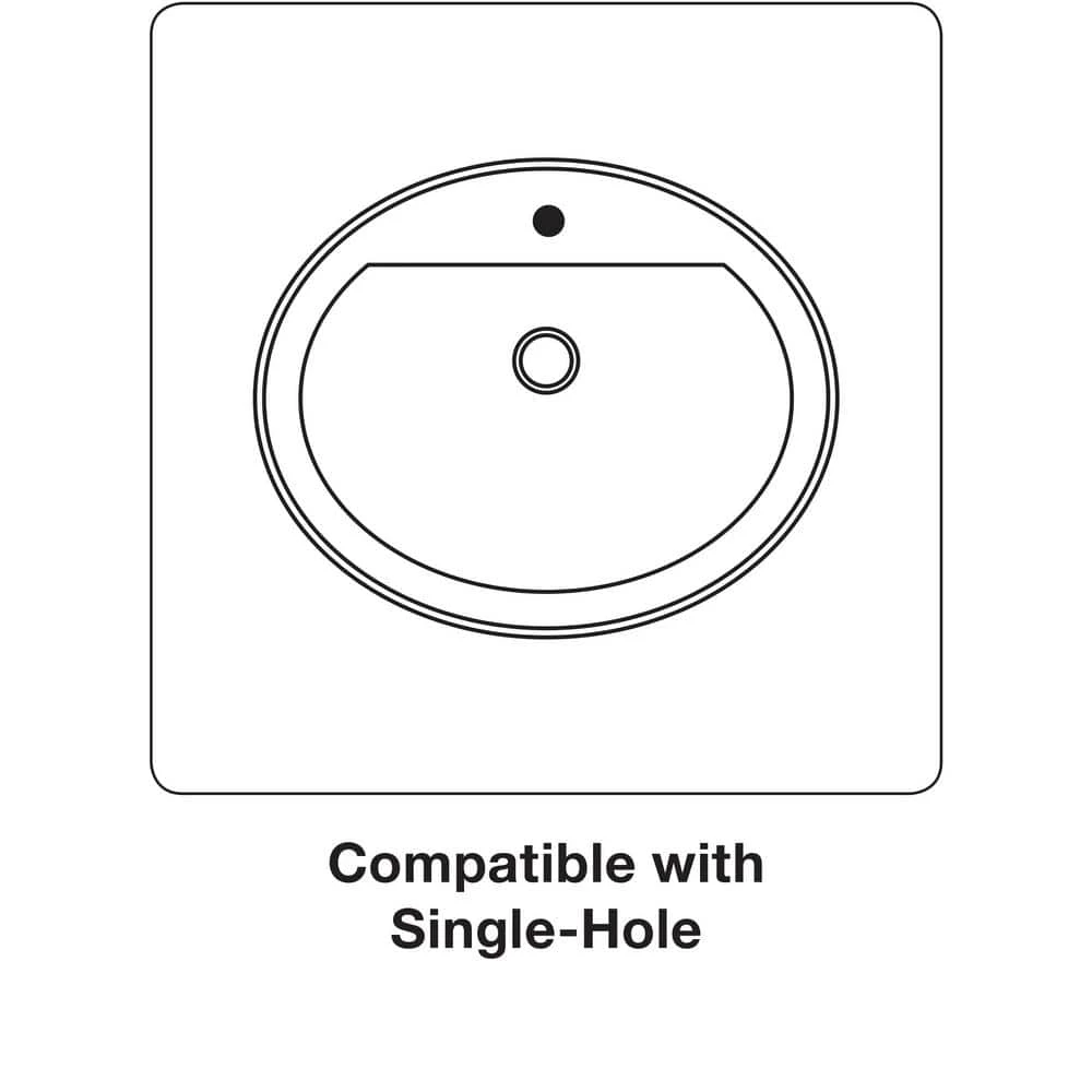 KOHLER Bryant Drop-in Bathroom Sink in White 6 KOHLER Bryant Drop-in Bathroom Sink in White - Image 4