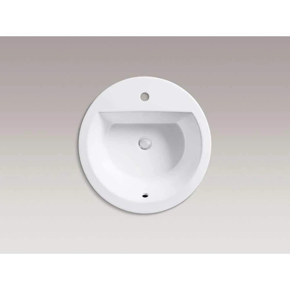 KOHLER Bryant Drop-in Bathroom Sink in White 4 KOHLER Bryant Drop-in Bathroom Sink in White - Image 2