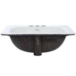 KOHLER Tahoe Drop-In Cast Iron Bathroom Sink in White with Overflow Drain -Bathroom Sinks Sales white kohler drop in bathroom sinks k 2890 4 0 a0 1000