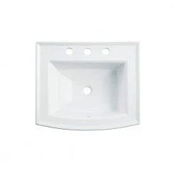 KOHLER Archer Drop-In Vitreous China Bathroom Sink in White with Overflow Drain
