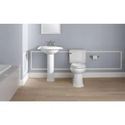 KOHLER Devonshire Vitreous China Pedestal Bathroom Sink Basin in White with Overflow Drain 10 KOHLER Devonshire Vitreous China Pedestal Bathroom Sink Basin in White with Overflow Drain -Bathroom Sinks Sales white kohler pedestal sinks k 2287 4 0 a0 1000