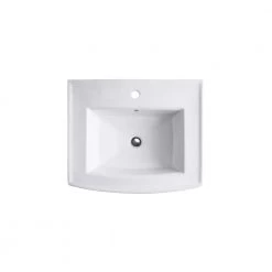 KOHLER Archer Vitreous China Pedestal Combo Bathroom Sink in White with Overflow Drain -Bathroom Sinks Sales white kohler pedestal sinks k 2359 1 0 40 1000