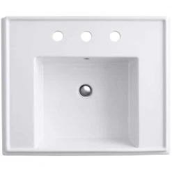 KOHLER Tresham 24 in. Pedestal Sink Basin in White -Bathroom Sinks Sales white kohler pedestal sinks k 2757 8 0 e1 1000
