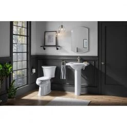 KOHLER Veer 24 in. Vitreous China Pedestal Sink Basin in White with Overflow Drain -Bathroom Sinks Sales white kohler pedestal sinks k 5248 1 0 44 1000