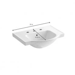 KOHLER Veer 24 in. Vitreous China Pedestal Sink Basin in White with Overflow Drain -Bathroom Sinks Sales white kohler pedestal sinks k 5248 8 0 e1 1000