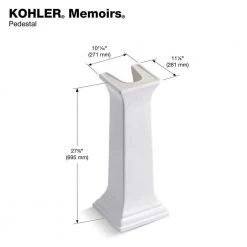 KOHLER Memoirs Ceramic Lavatory Pedestal in White -Bathroom Sinks Sales white kohler pedestal sinks k r2267 0 e1 1000