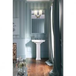 KOHLER Archer 7.87 in. Vitreous China Pedestal Sink Basin in White with Overflow Drain -Bathroom Sinks Sales white kohler pedestal sinks k r2358 8 0 4f 1000