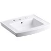 KOHLER Archer 7.87 in. Vitreous China Pedestal Sink Basin in White with Overflow Drain -Bathroom Sinks Sales white kohler pedestal sinks k r2358 8 0 64 1000