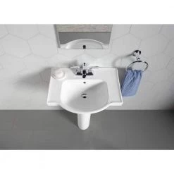 KOHLER Veer 24 in. Vitreous China Pedestal Sink Basin in White -Bathroom Sinks Sales white kohler pedestal sinks r5248 4 0 a0 1000