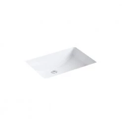 KOHLER Ladena 23-1/4 in. Undermount Bathroom Sink in White with Overflow Drain