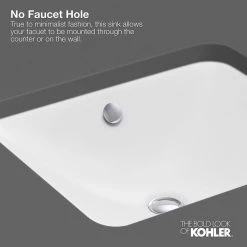 KOHLER Canvas Undermount Cast Iron Bathroom Sink in White with Overflow Drain -Bathroom Sinks Sales white kohler undermount bathroom sinks k 2874 0 31 1000