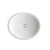KOHLER Canvas Undermount Cast Iron Bathroom Sink in White with Overflow Drain