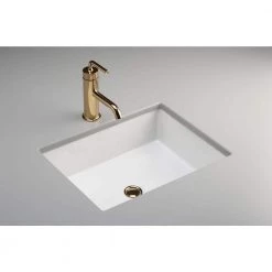 KOHLER Verticyl 19-13/16 in. Rectangle Undermount Bathroom Sink in White with Overflow Drain -Bathroom Sinks Sales white kohler undermount bathroom sinks k 2882 0 1f 1000