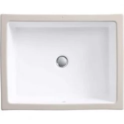 KOHLER Verticyl 19-13/16 in. Rectangle Undermount Bathroom Sink in White with Overflow Drain -Bathroom Sinks Sales white kohler undermount bathroom sinks k 2882 0 fa 1000
