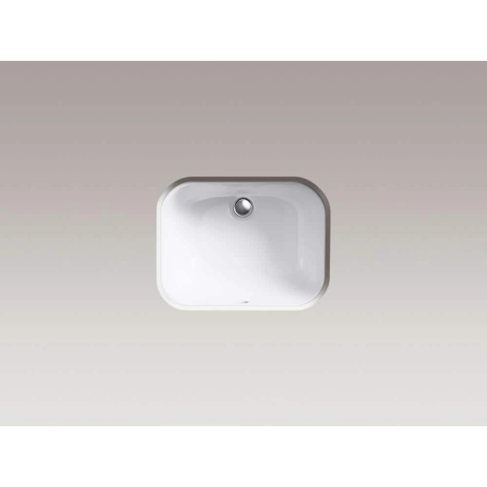 KOHLER Tahoe Undermount Cast Iron Bathroom Sink in White 6 KOHLER Tahoe Undermount Cast Iron Bathroom Sink in White - Image 4