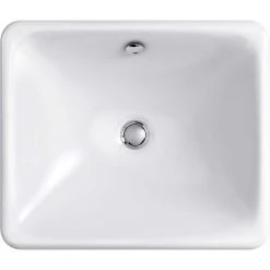 KOHLER Iron Plains Drop-In/Under-Mounted Cast Iron Bathroom Sink in White with Overflow -Bathroom Sinks Sales white kohler undermount bathroom sinks k 5400 0 c3 1000