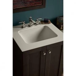 KOHLER Caxton 20-5/16 in. Undermount Rectangular Bathroom Sink with Overflow and Clamp Assembly in White -Bathroom Sinks Sales white kohler undermount bathroom sinks k r20000 0 a0 1000