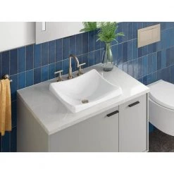 KOHLER DemiLav Wading Pool Cast Iron Vessel Sink in White -Bathroom Sinks Sales white kohler vessel sinks k 2833 0 4f 1000