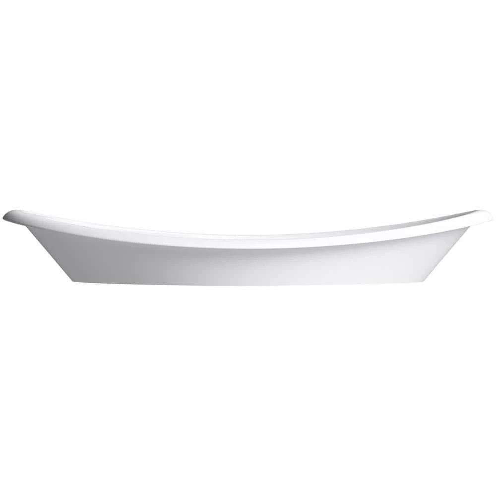 KOHLER Iron Plains Vessel Cast Iron Bathroom Sink in White with Painted Underside and Overflow 12 KOHLER Iron Plains Vessel Cast Iron Bathroom Sink in White with Painted Underside and Overflow - Image 10