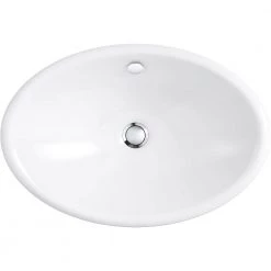 KOHLER Iron Plains Vessel Cast Iron Bathroom Sink in White with Painted Underside and Overflow 23 KOHLER Iron Plains Vessel Cast Iron Bathroom Sink in White with Painted Underside and Overflow -Bathroom Sinks Sales white kohler vessel sinks k 5403 w 0 44 1000