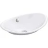 KOHLER Iron Plains Vessel Cast Iron Bathroom Sink in White with Painted Underside and Overflow -Bathroom Sinks Sales white kohler vessel sinks k 5403 w 0 64 1000