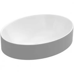 KOHLER Vox Oval Vitreous China Vessel Sink in White with Overflow Drain