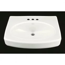 KOHLER Pinoir 4 in. Vitreous China Pedestal Sink Basin in White with Overflow Drain -Bathroom Sinks Sales white kohler wall mount sinks k 2028 4 0 e1 1000