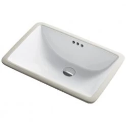 KRAUS Elavo 21 in. Rectangular Undermount White Porcelain Ceramic Bathroom Sink with Overflow (2-Pack) -Bathroom Sinks Sales white kraus undermount bathroom sinks kcu 241 2pk c3 1000