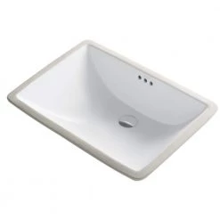 KRAUS Elavo Large Rectangular Ceramic Undermount Bathroom Sink in White with Overflow -Bathroom Sinks Sales white kraus undermount bathroom sinks kcu 251 1f 1000